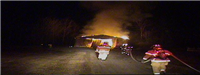 Hartland Road Pole Barn Fire