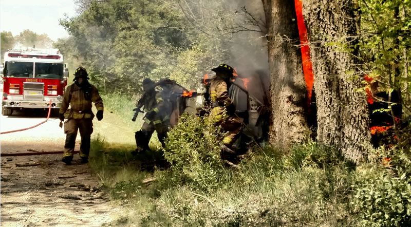 Vehicle Crash and Fire